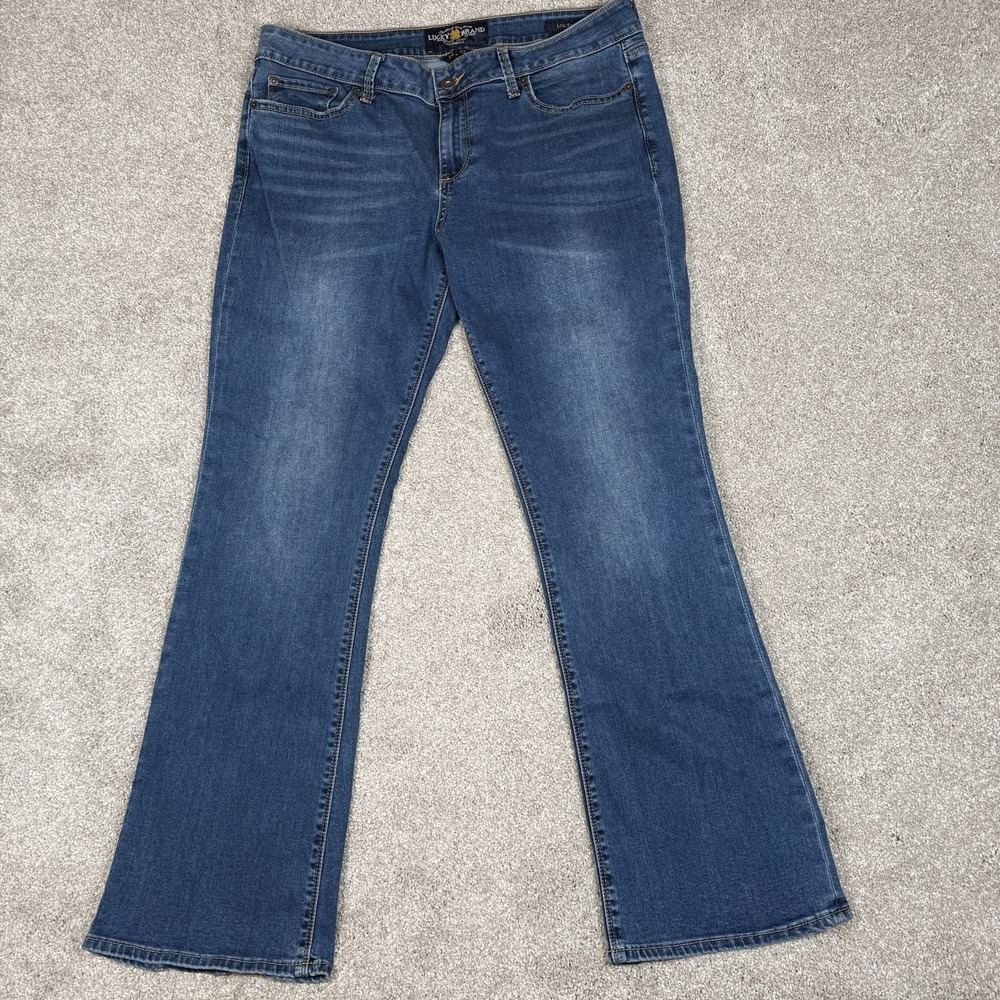 Lucky Brand Lolita Bootcut Blue Denim Jeans Stretch Women 14/32